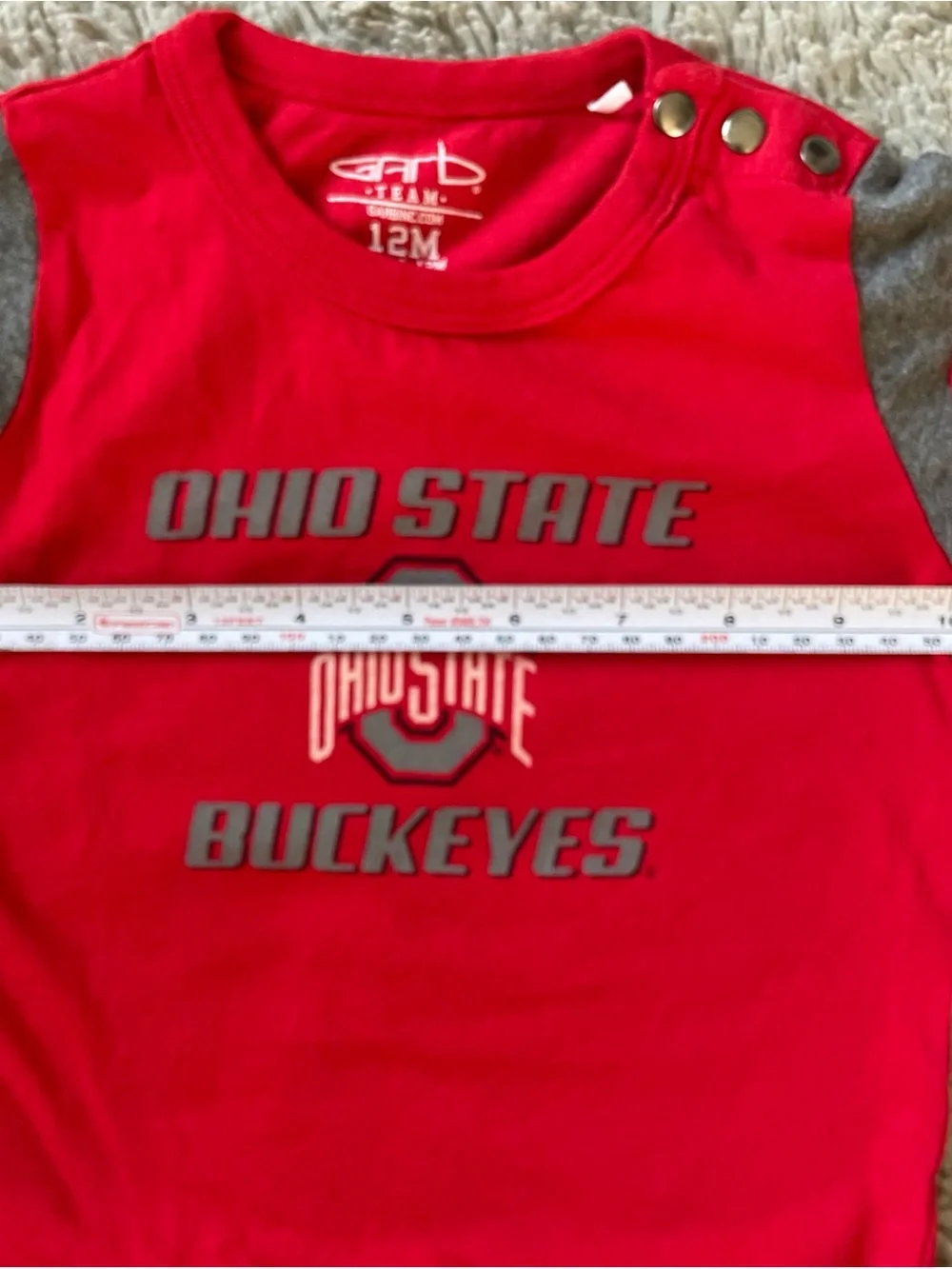 Ohio State Buckeyes 6- 12 Months One Piece Bodysuit